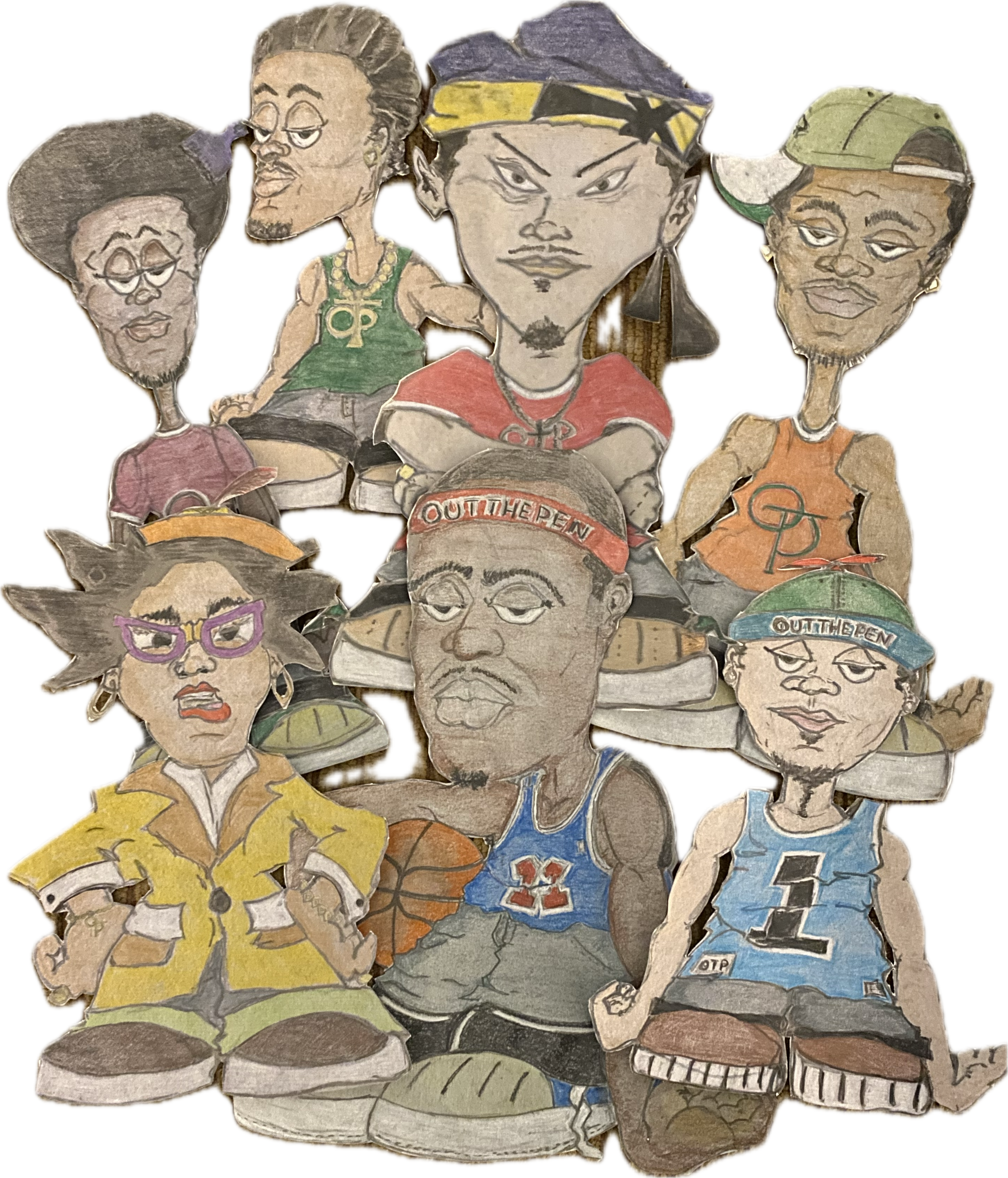 Gossip Gang Group Print II